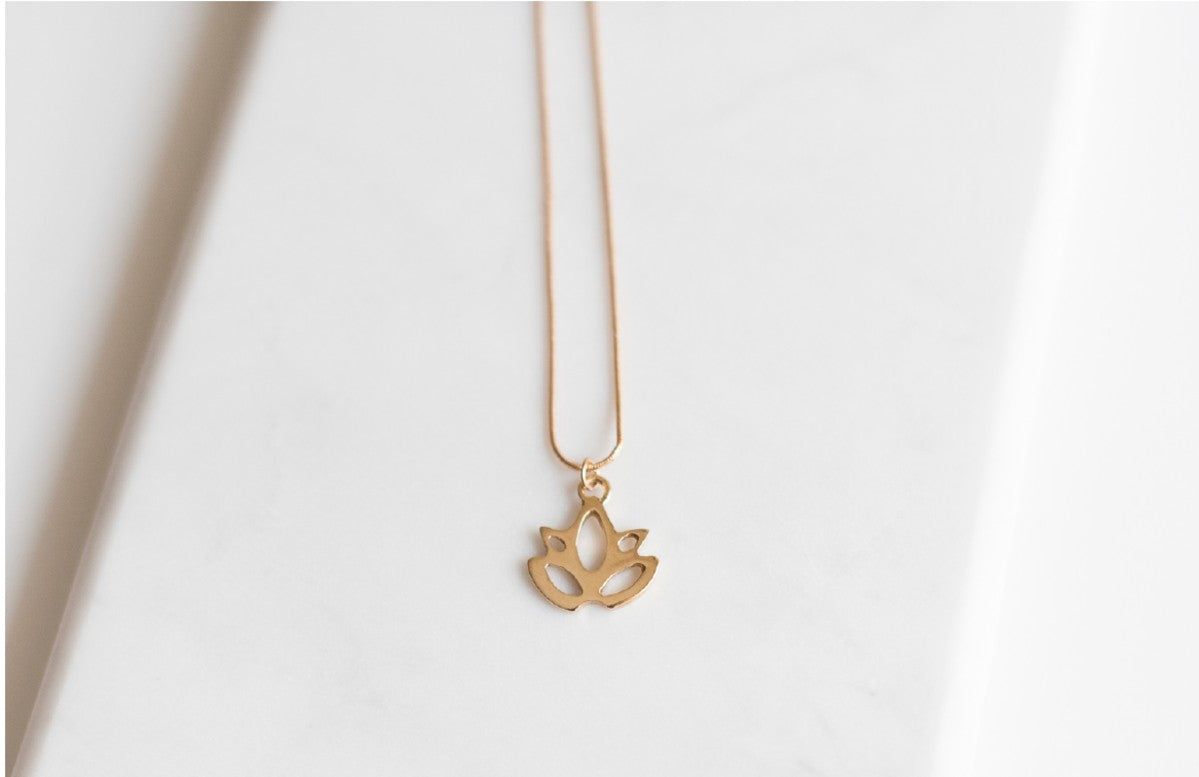 Lotus Blossom Pendant (Gold-Plated)