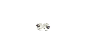 Sterling Silver Plumeria Earrings